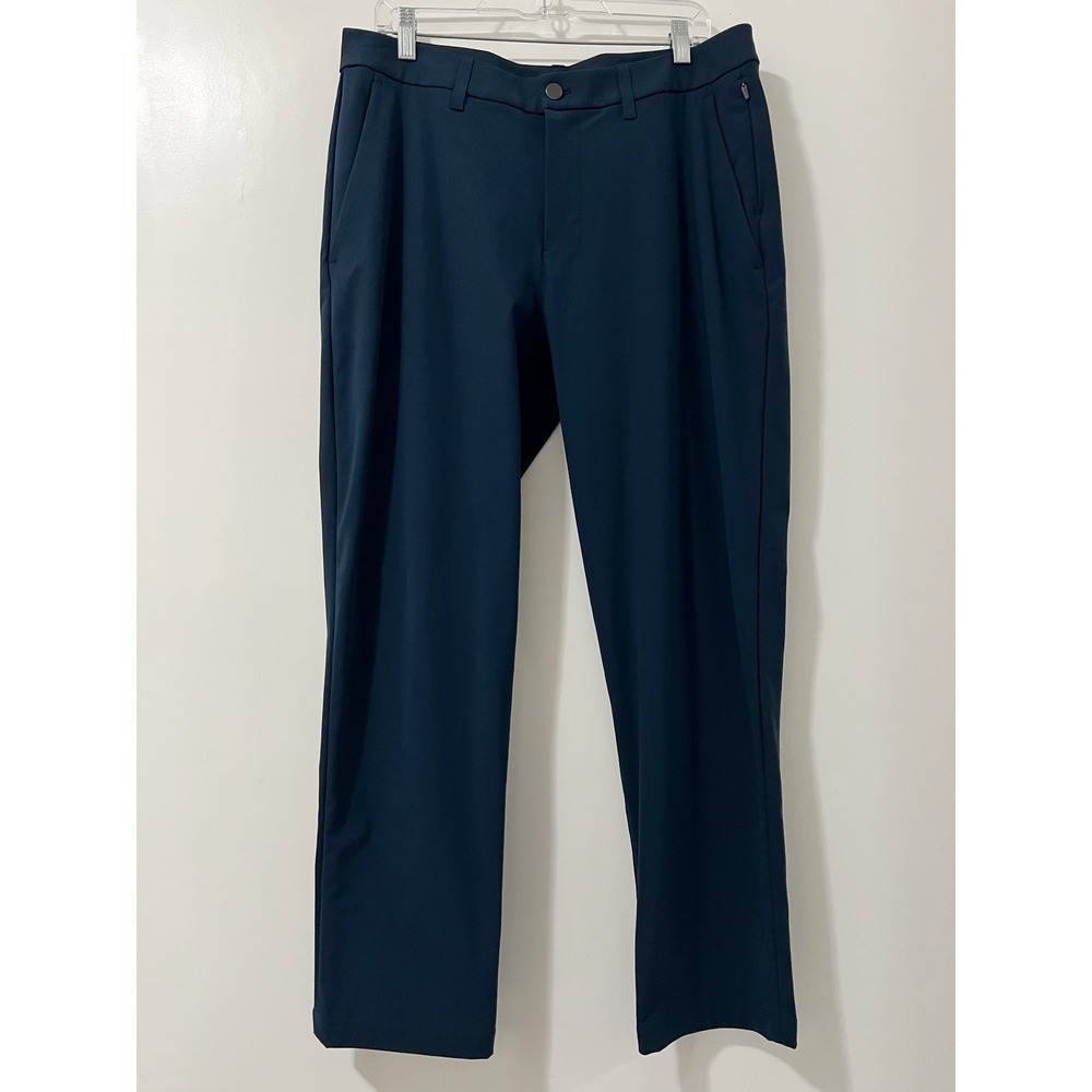 Lululemon ABC Classic-Fit Trouser Pant Warpstreme Obsidian Navy Blue Mens 34